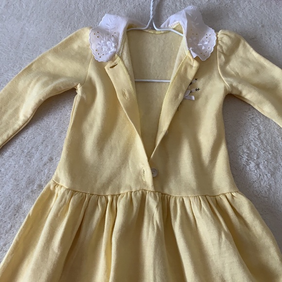 A pretty yellow dress for a 3-4 year old girl. - Picture 5 of 7